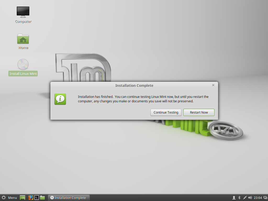 Установка linux mint uefi