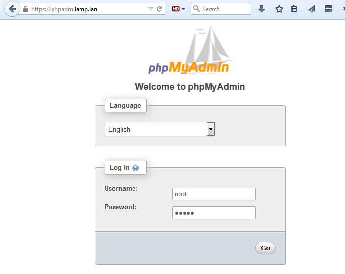 visit phpmyadmin SSL subdomain