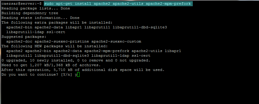 install apache